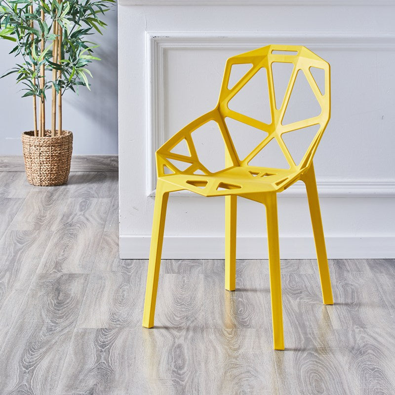 Sedie moderne sedie da pranzo con gambe di plastica per cucina