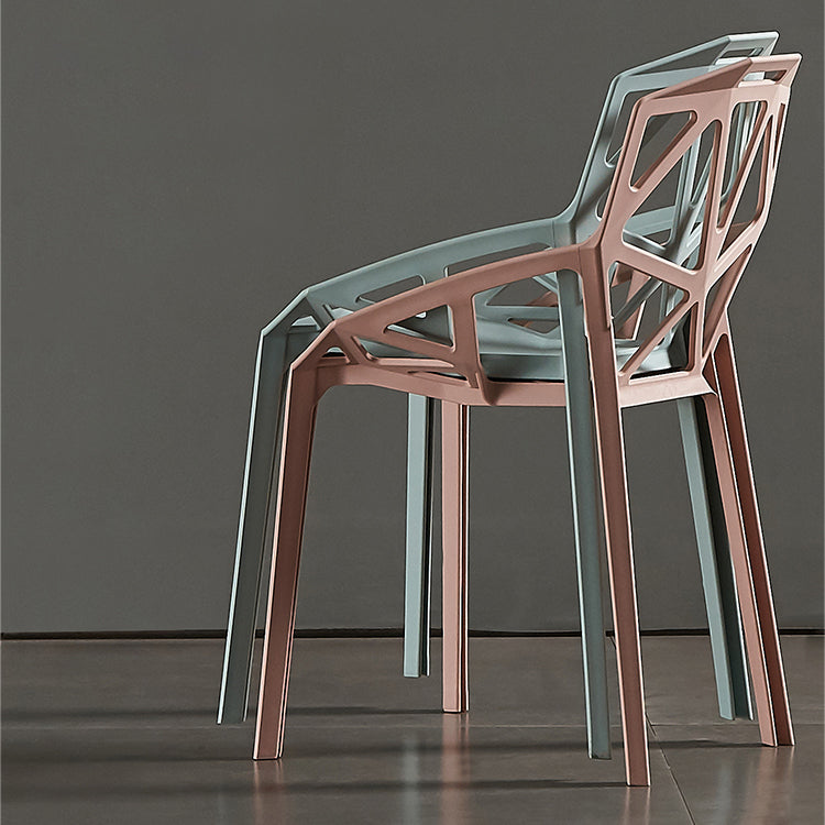 Sedie moderne sedie da pranzo con gambe di plastica per cucina