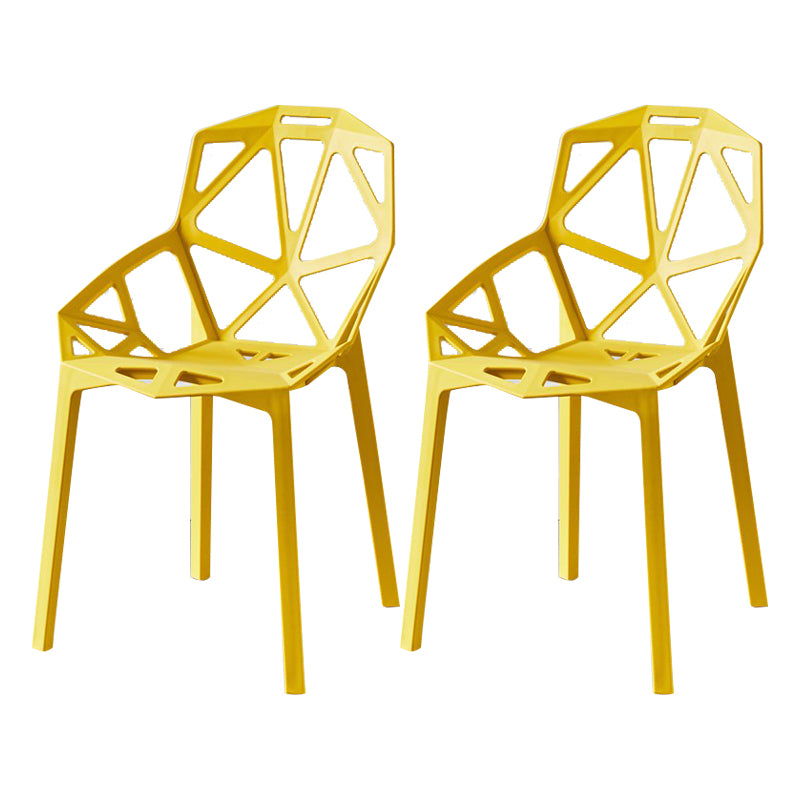 Sedie moderne sedie da pranzo con gambe di plastica per cucina