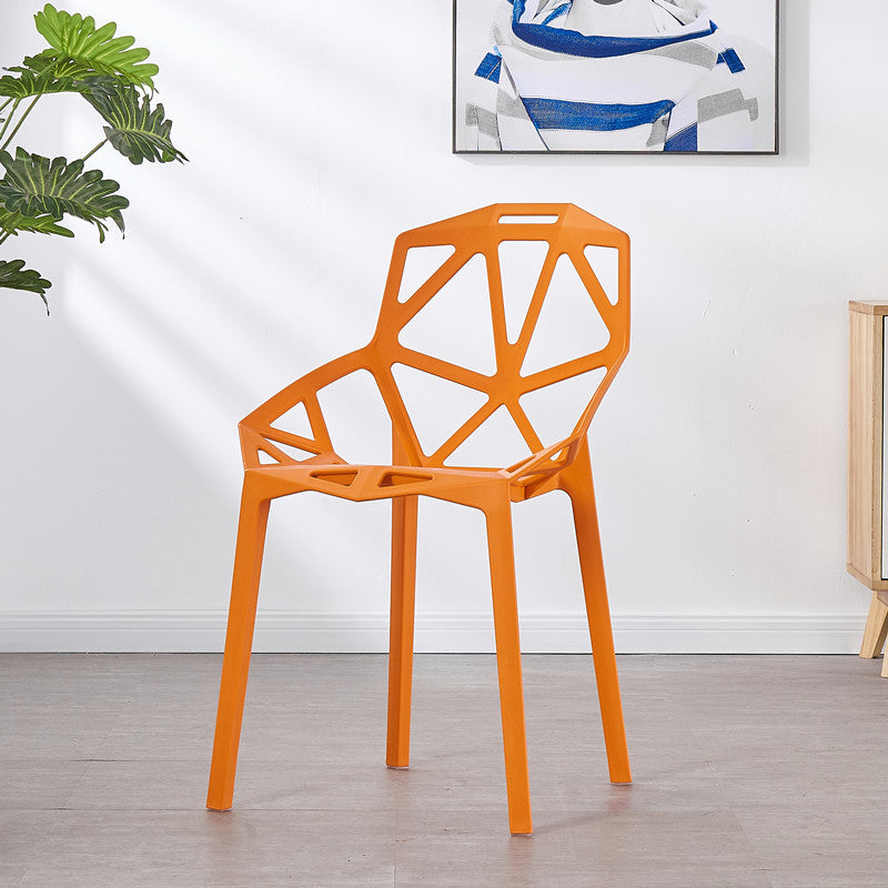 Sedie moderne sedie da pranzo con gambe di plastica per cucina