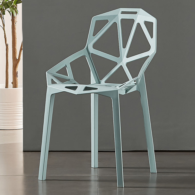 Sedie moderne sedie da pranzo con gambe di plastica per cucina