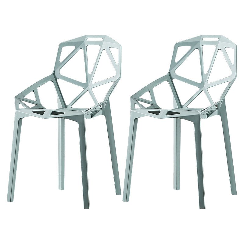 Sedie moderne sedie da pranzo con gambe di plastica per cucina