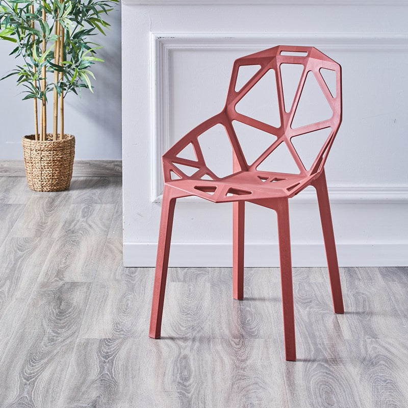 Sedie moderne sedie da pranzo con gambe di plastica per cucina