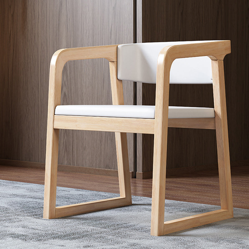 Scandinavische houten keuken eetkamerstoel open achterste stoel