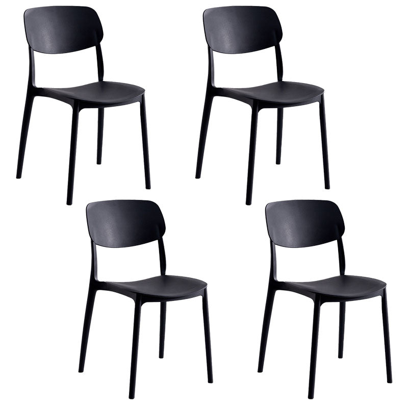 Silla apilable moderna que cena las sillas sin brazos con las piernas plásticas para la cocina