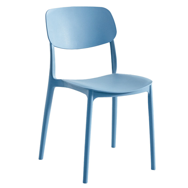 Silla apilable moderna que cena las sillas sin brazos con las piernas plásticas para la cocina