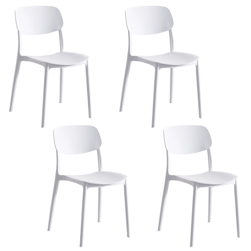Silla apilable moderna que cena las sillas sin brazos con las piernas plásticas para la cocina