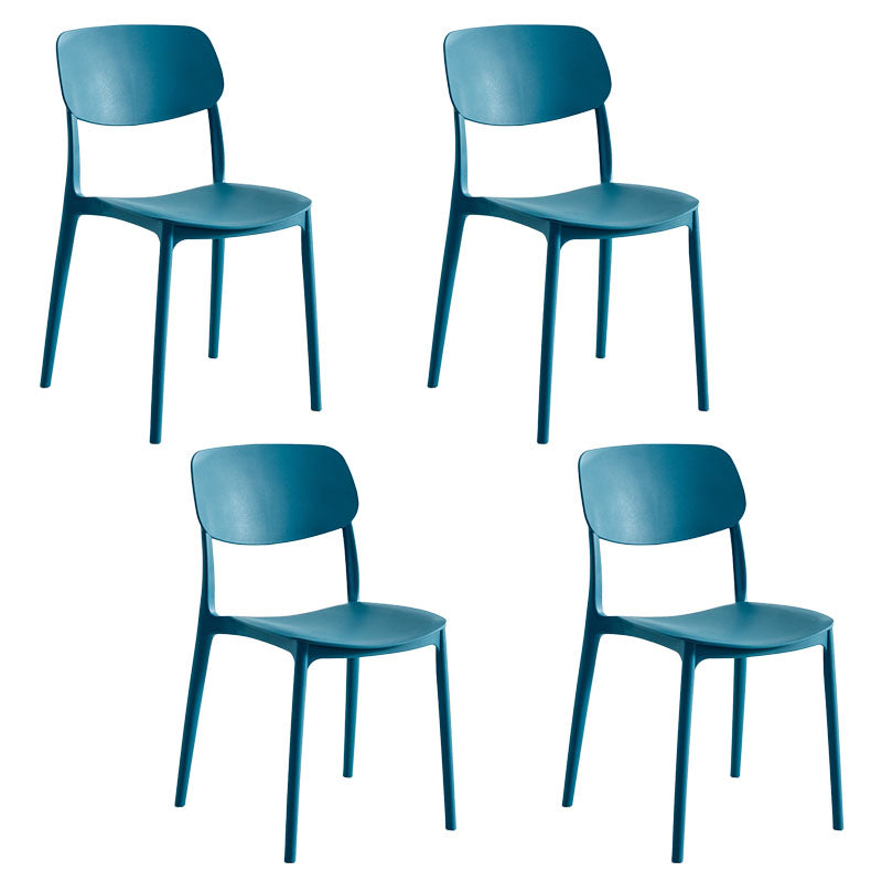 Silla apilable moderna que cena las sillas sin brazos con las piernas plásticas para la cocina