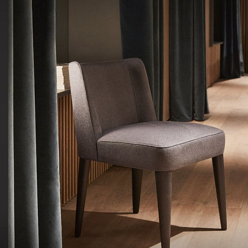 Modern Chairs Dining Armless Chair with Wooden Legs for Kitchen