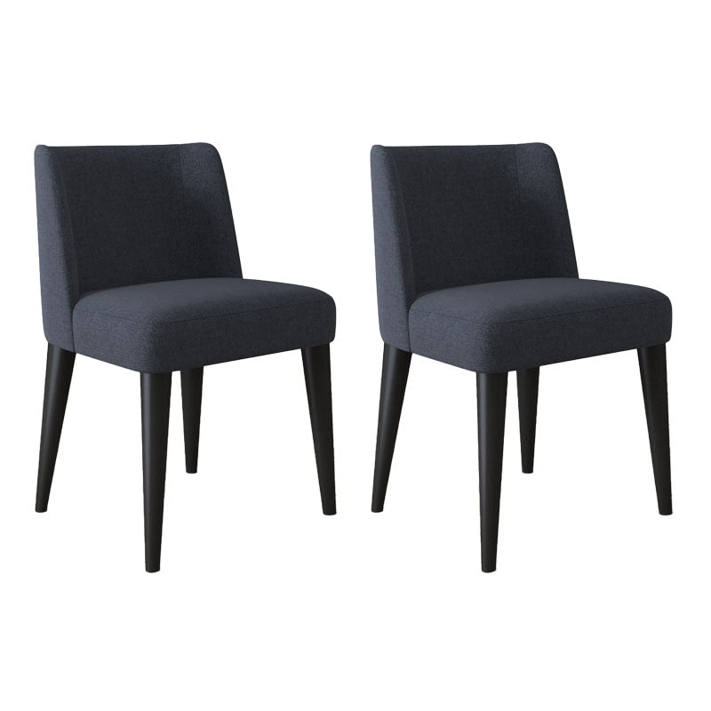 Sillas modernas silla sin brazo con patas de madera para cocina