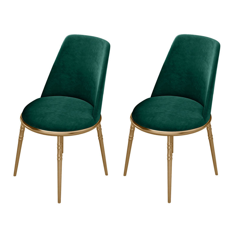 Silla lateral escandinava de piel sintética para el hogar, silla con respaldo sólido sin brazos