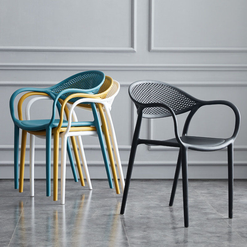 Silla apilable moderna que cena el sillón con las piernas plásticas para la cocina