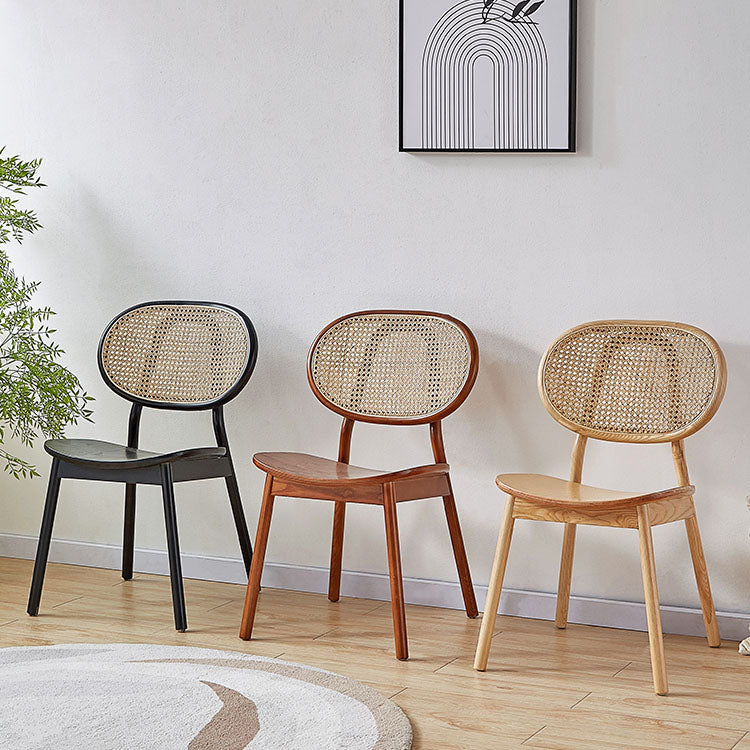 Silla de comedor de madera tradicional, silla lateral trasera King Louis
