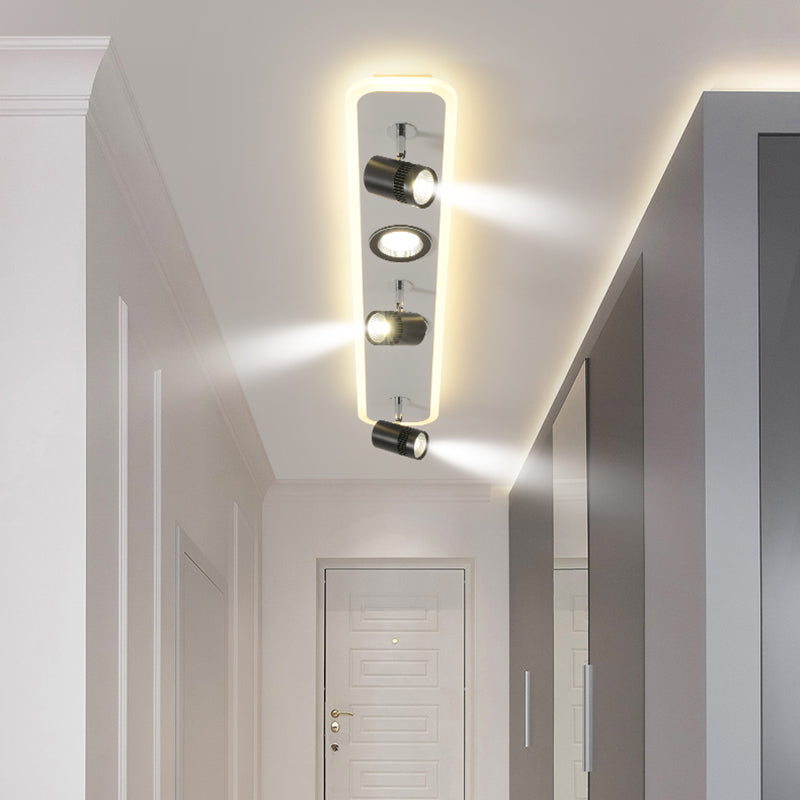 Forme cylindrique LED Rail Plafon