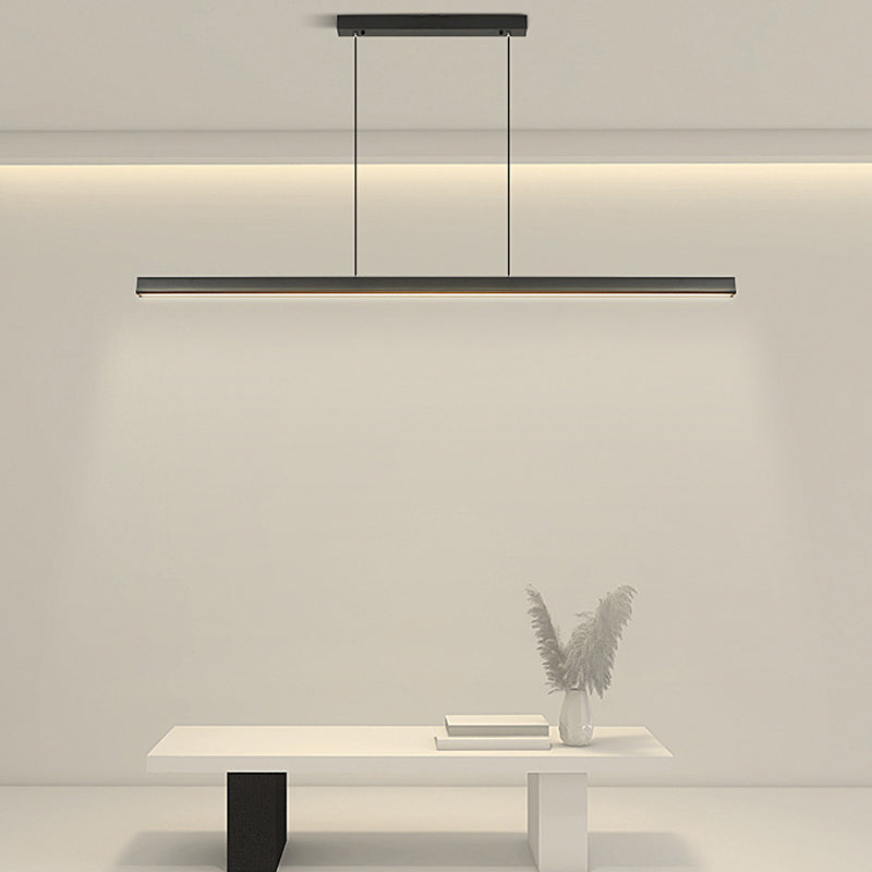 Colgante de isla LED de metal nórdico de la isla de 47.5 "de ancho de ancho de ancho para sala de estar para sala de estar