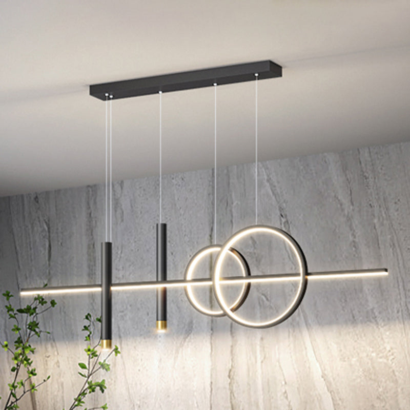 Lámparas de lámparas de geometría de geometría moderna de lámparas LED LED de 5 cabezas