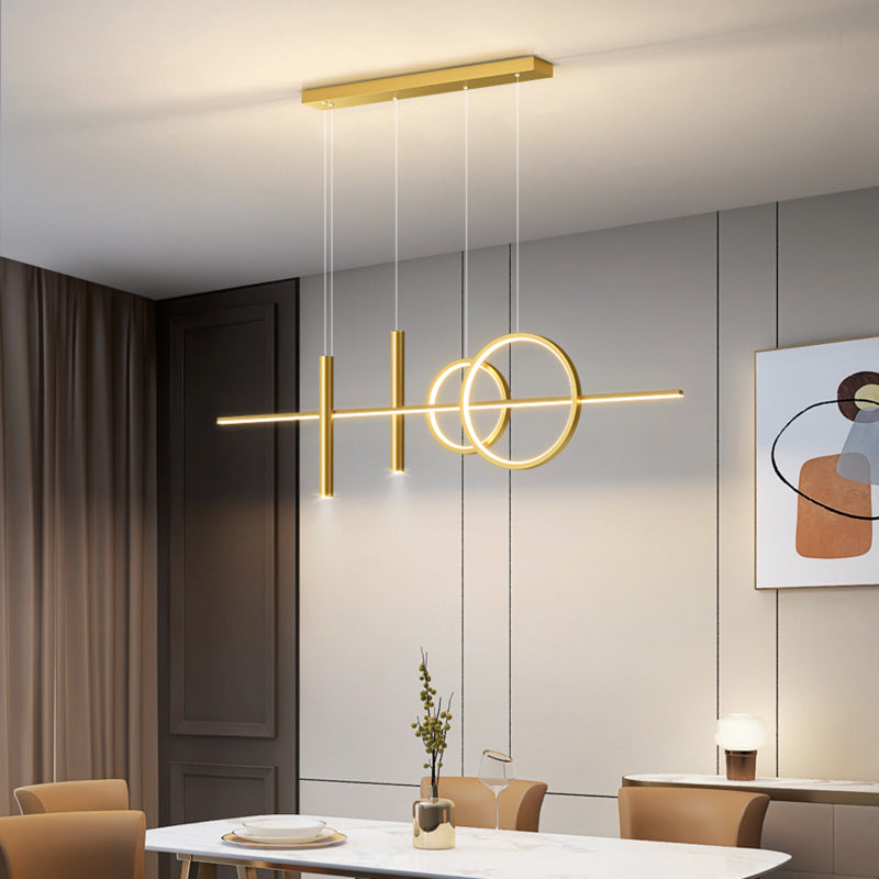 Lámparas de lámparas de geometría de geometría moderna de lámparas LED LED de 5 cabezas