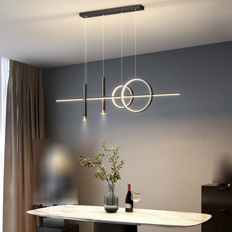 Lámparas de lámparas de geometría de geometría moderna de lámparas LED LED de 5 cabezas