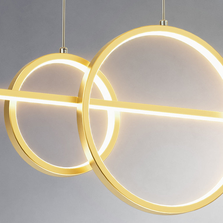 Modern Metal Island Light Geométrica 5 luces LED Island Colgante para comedor