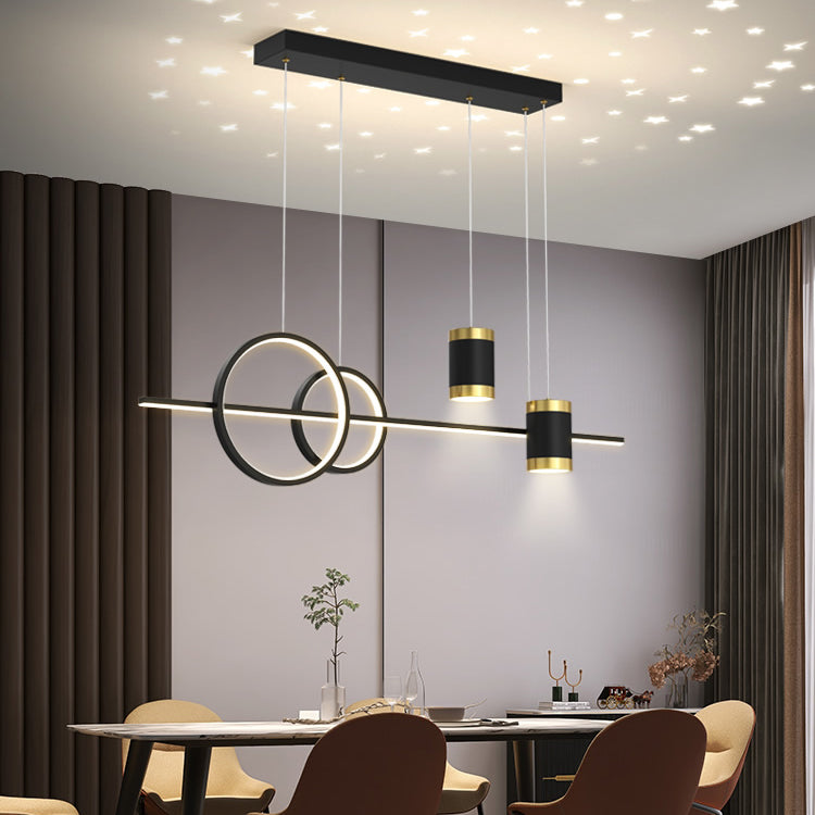 Modern Metal Island Light Geométrico Multi Light LED PRIGHT para dormitorio