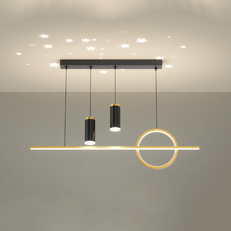 Modern Metal Island Light Geométrico Multi Light LED PRIGHT para dormitorio