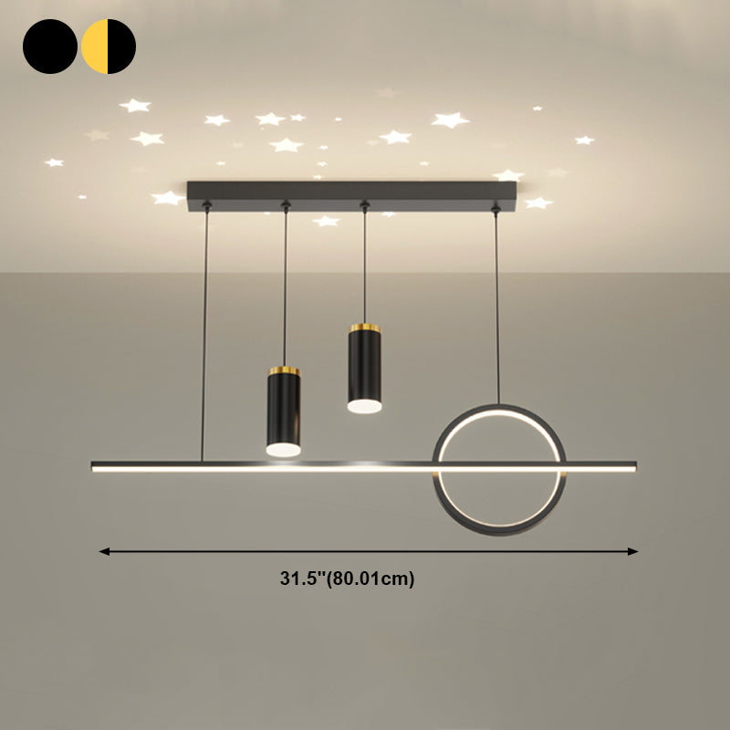 Modern Metal Island Light Geométrico Multi Light LED PRIGHT para dormitorio