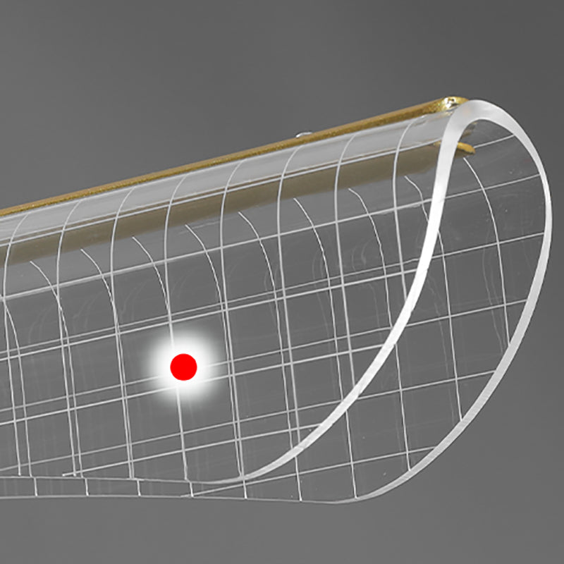 Estilo moderno Metal Island Light Geométrico 1 Pense de la isla ligera para sala de estar