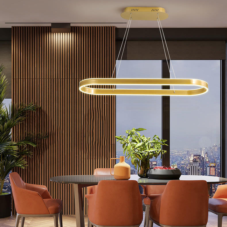 Forma de geometría Luz de colgante de estilo moderno Metal Metal LED Ilumining de iluminación