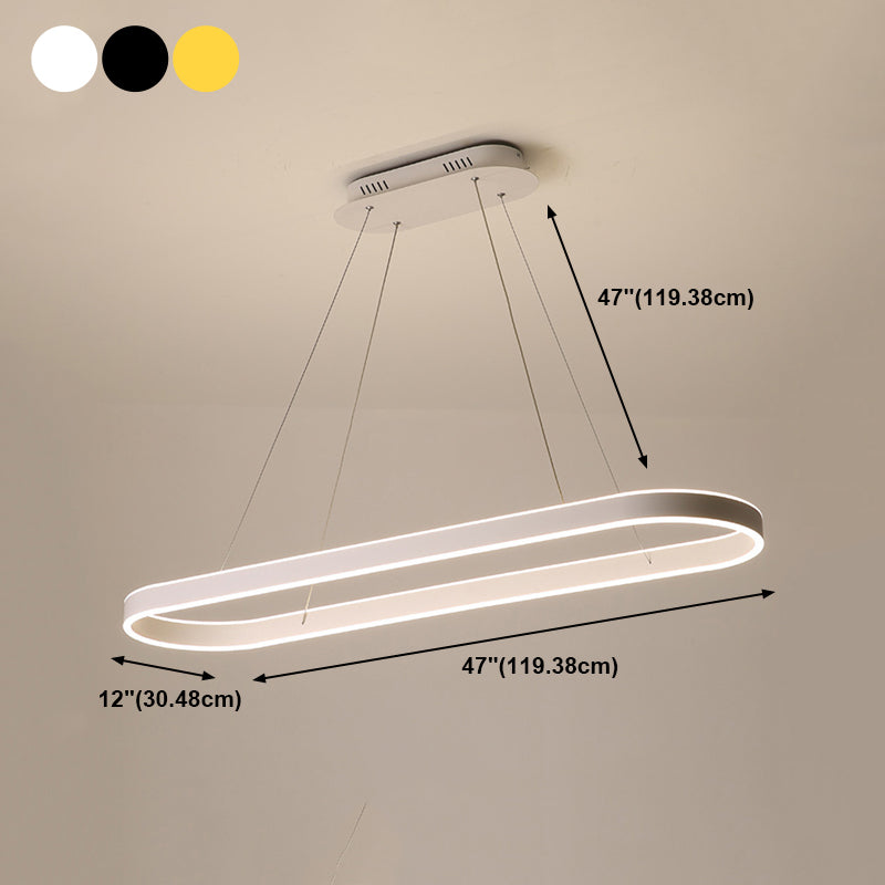 Forma de geometría Luz de colgante de estilo moderno Metal Metal LED Ilumining de iluminación