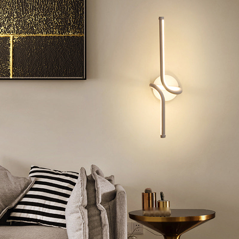 Metal Wall Lighting Fixture Simple-Style LED Wall Mount Light Fixture