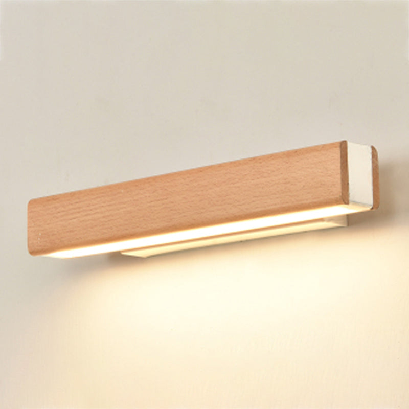 Luz de pared de estilo de estilo moderno forma de madera de madera de mono de pared de 1 luces
