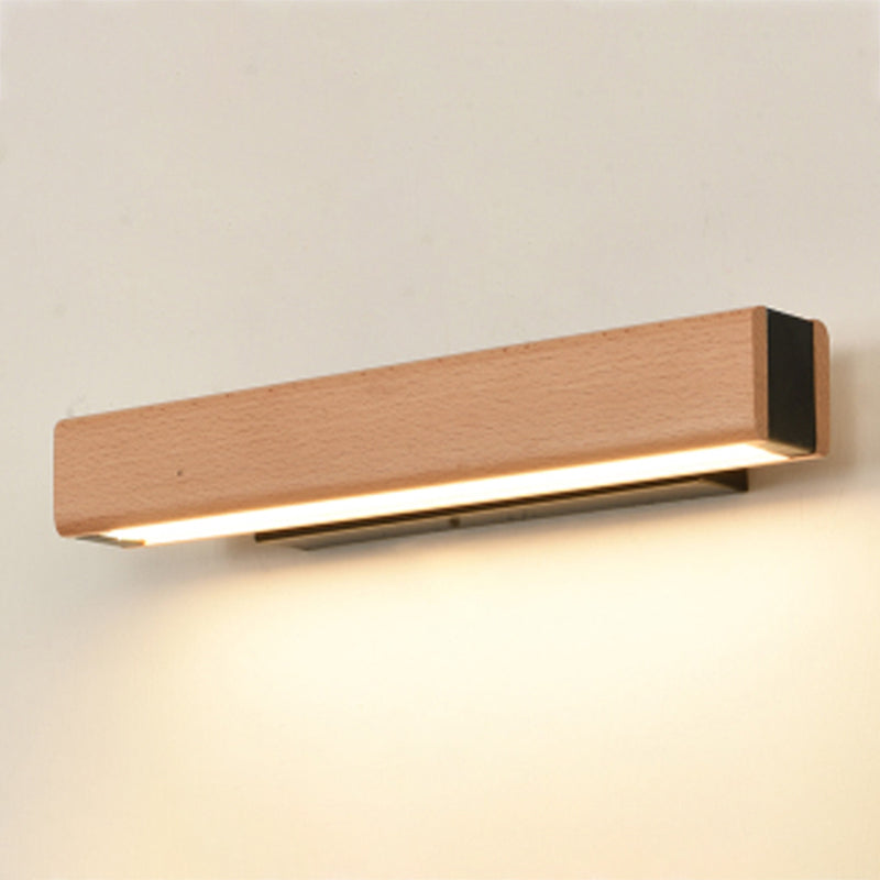 Luz de pared de estilo de estilo moderno forma de madera de madera de mono de pared de 1 luces