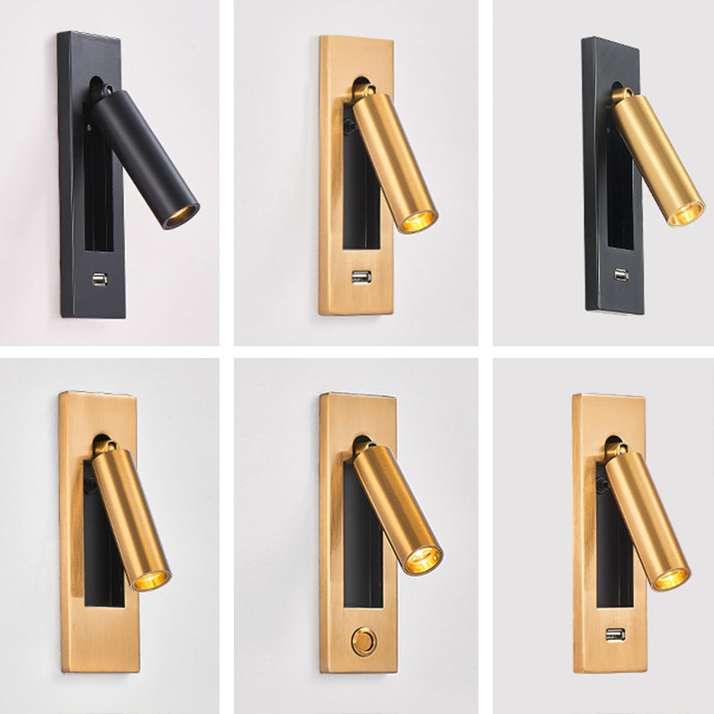 Luz de montaje en la pared Luz de pared LED de pared LED de dormitorio de metal moderno