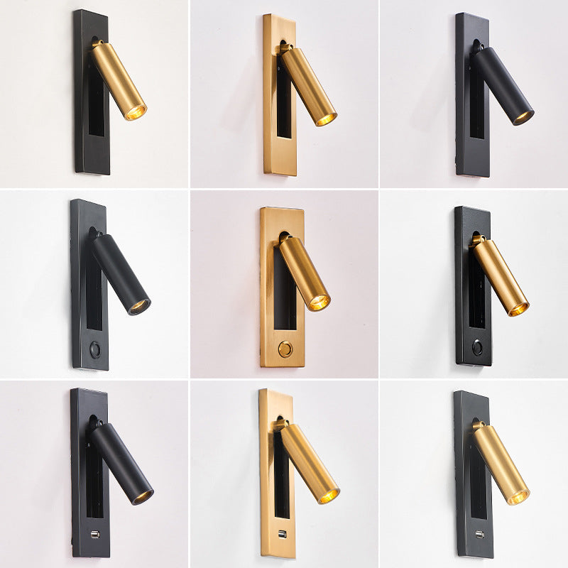 Luz de montaje en la pared Luz de pared LED de pared LED de dormitorio de metal moderno