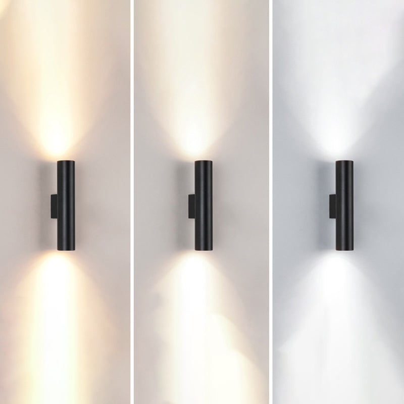 Cilíndrico de metal Luz de luz Luz de luz Nordic estilo LED de montaje de pared LED Lighture