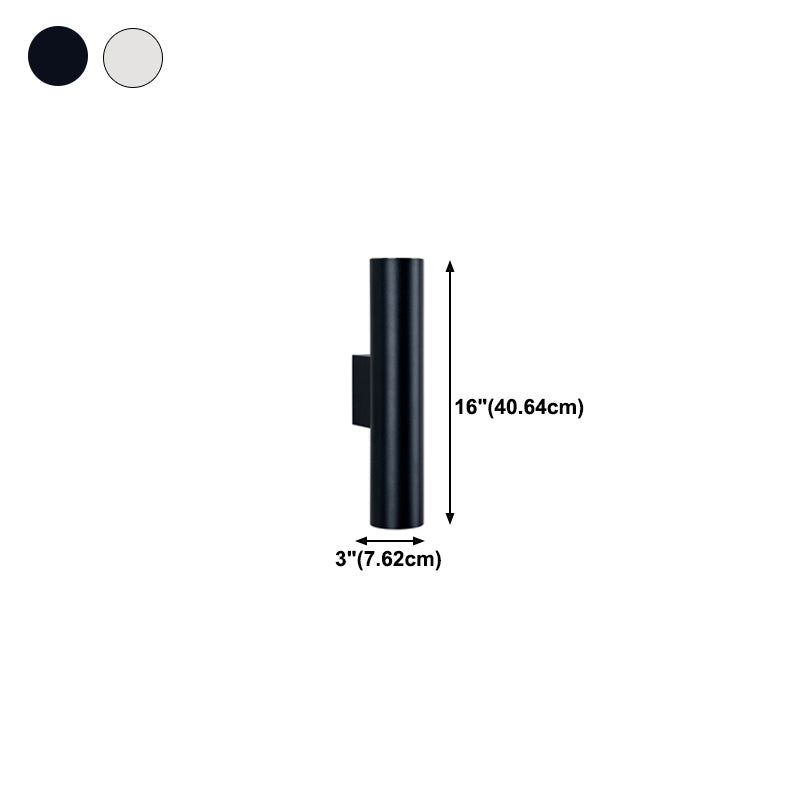 Cilíndrico de metal Luz de luz Luz de luz Nordic estilo LED de montaje de pared LED Lighture