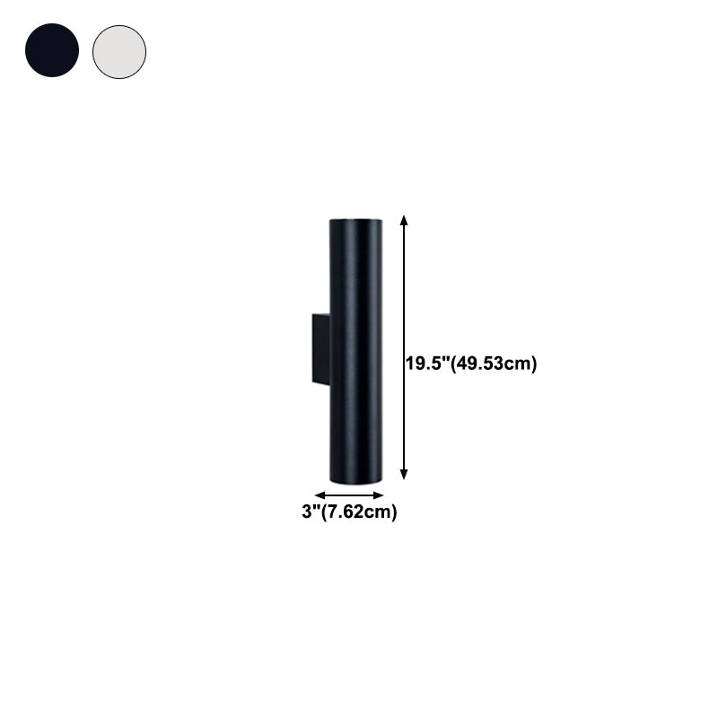 Cilíndrico de metal Luz de luz Luz de luz Nordic estilo LED de montaje de pared LED Lighture