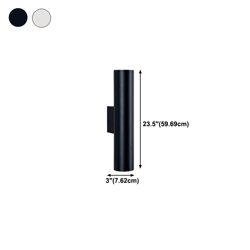 Cilíndrico de metal Luz de luz Luz de luz Nordic estilo LED de montaje de pared LED Lighture