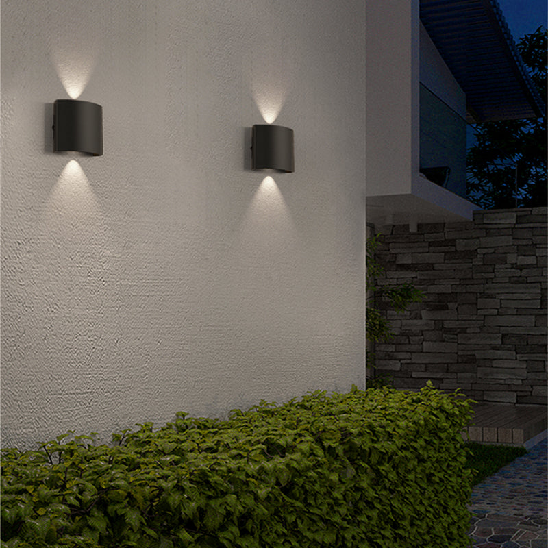 Modern Style Metal Wall Light Geometric Shape LED Wall Washer for Outdoors