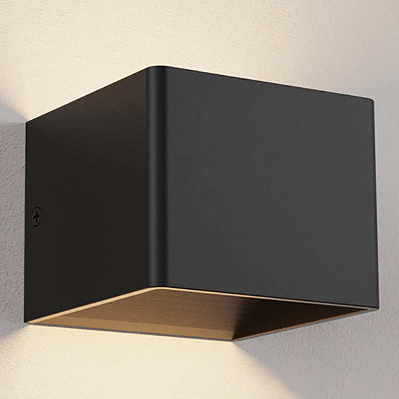 Modern Style Metal Wall Light Geometric Shape LED Wall Washer for Outdoors