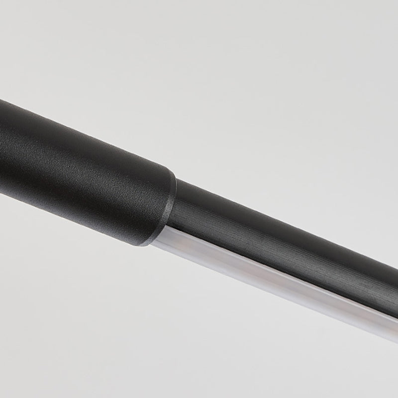 Modern Style Linear Wall Light Metal 1-Light Wall Mount Light in Black