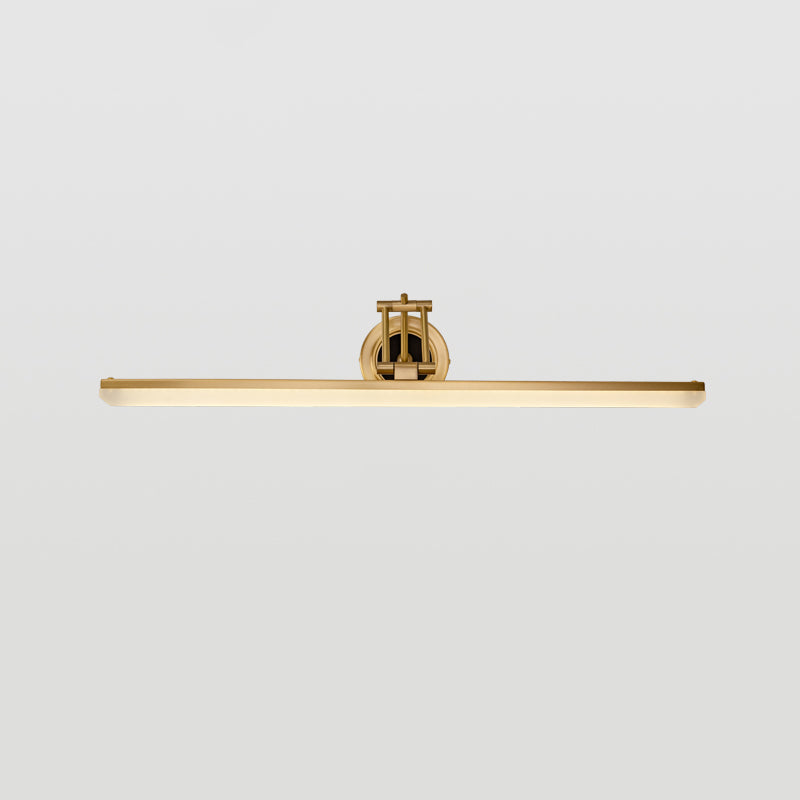 Linear Shape Metal Mirror Wall Light Modern 1-Light Mirror Wall Mounted Light