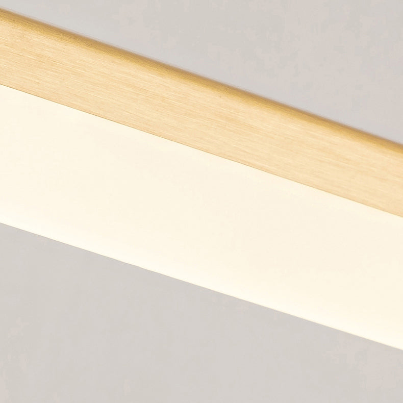 Linear Shape Metal Mirror Wall Light Modern 1-Light Mirror Wall Mounted Light