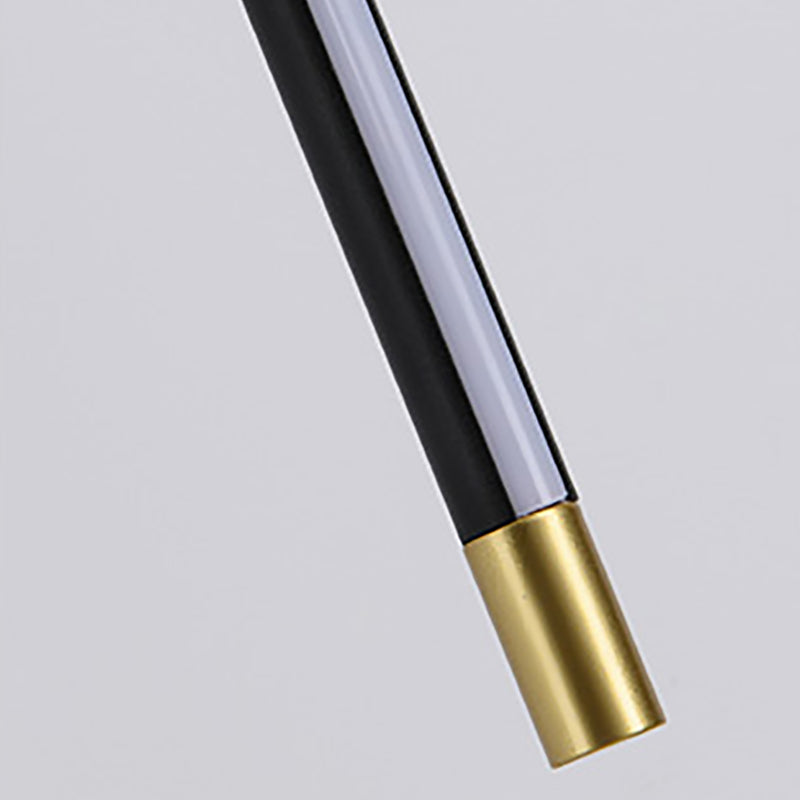 Luce da parete a specchio in metallo a forma lineare Luce moderna a specchio a 1 luci a parete montata