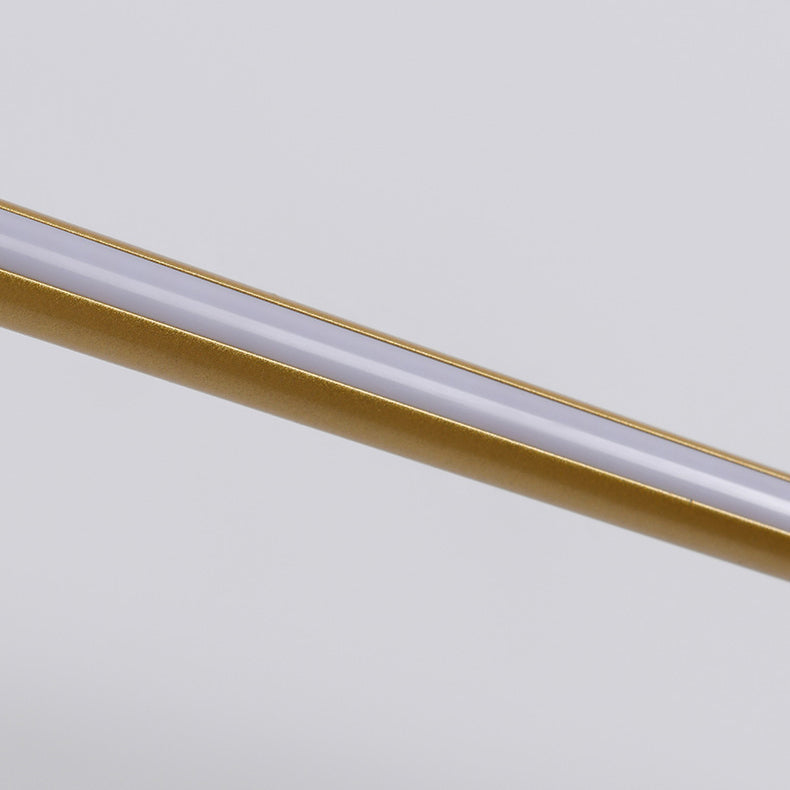 Luce da parete a specchio in metallo a forma lineare Luce moderna a specchio a 1 luci a parete montata