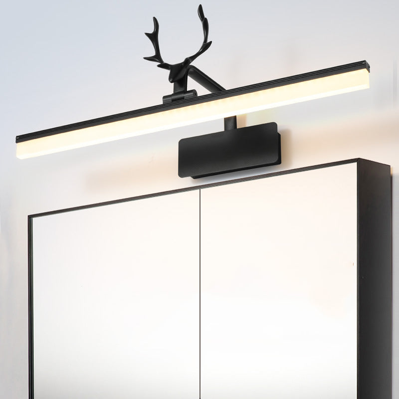 Linear Shape Metal Mirror Wall Light Modern 1-Light Mirror Wall Mounted Light