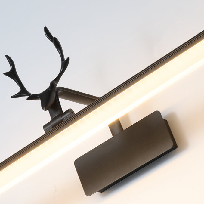 Linear Shape Metal Mirror Wall Light Modern 1-Light Mirror Wall Mounted Light