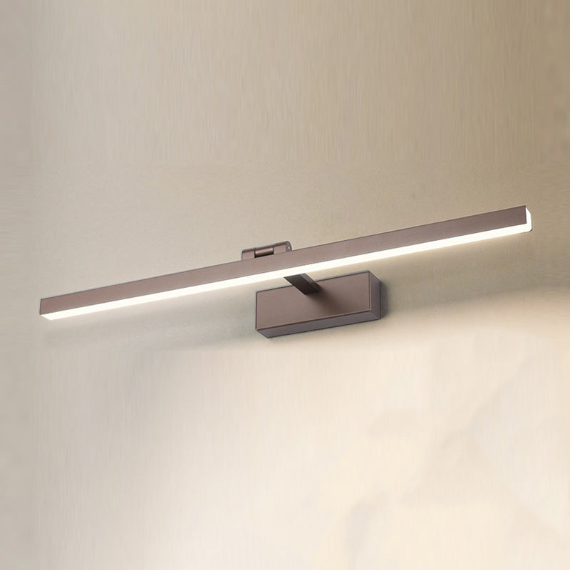 Metalen lineaire vorm spiegel wandlicht moderne stijl 1 licht spiegel wand gemonteerd licht