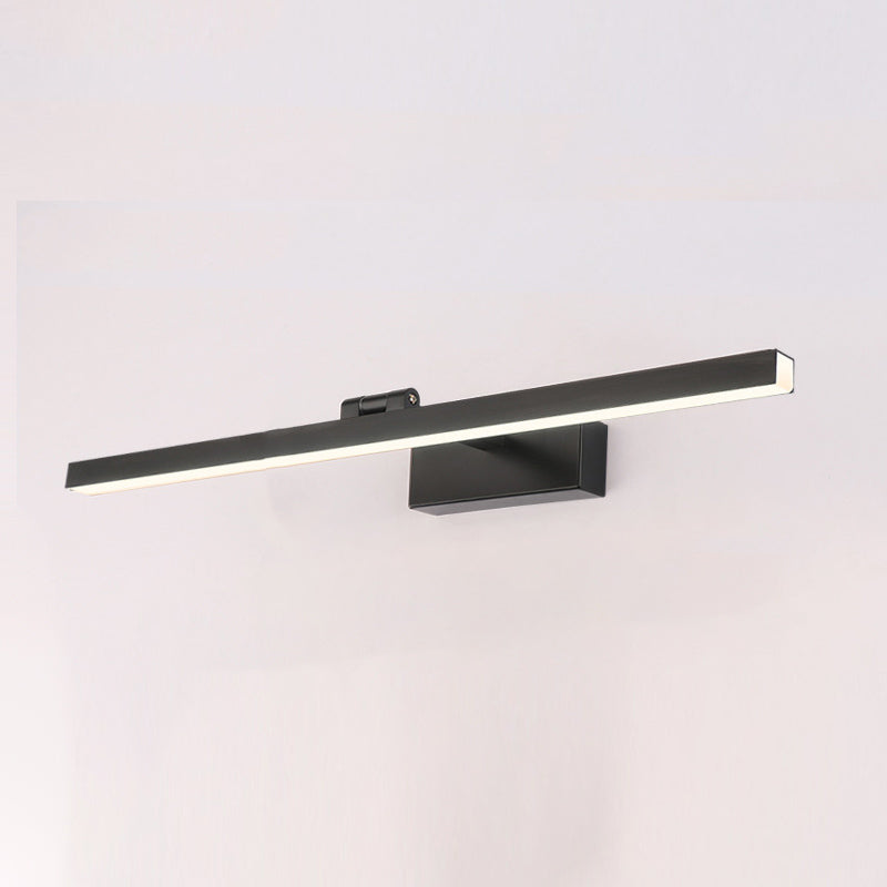Metalen lineaire vorm spiegel wandlicht moderne stijl 1 licht spiegel wand gemonteerd licht