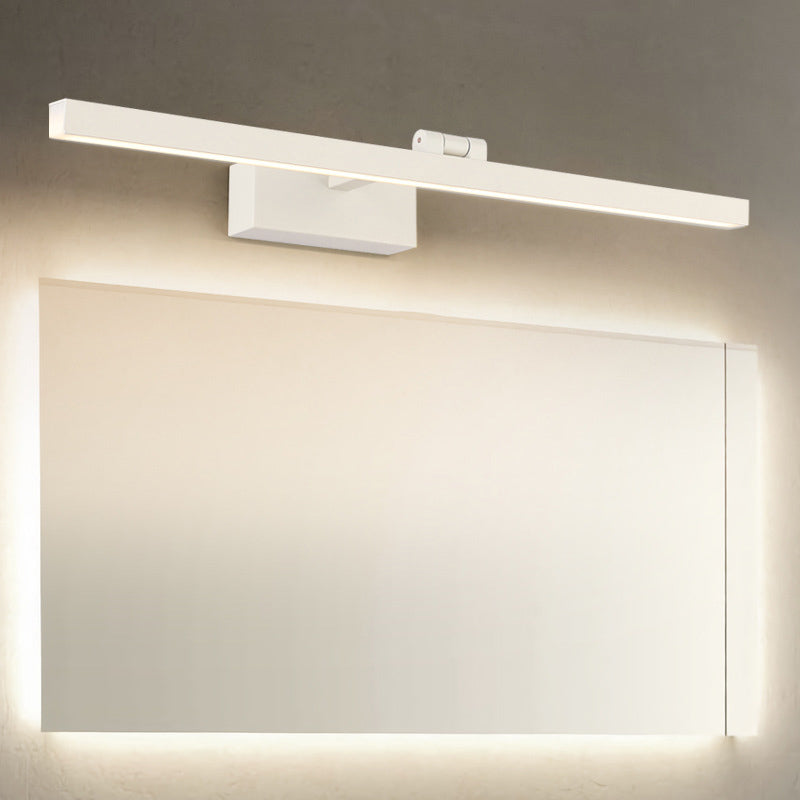 Metalen lineaire vorm spiegel wandlicht moderne stijl 1 licht spiegel wand gemonteerd licht